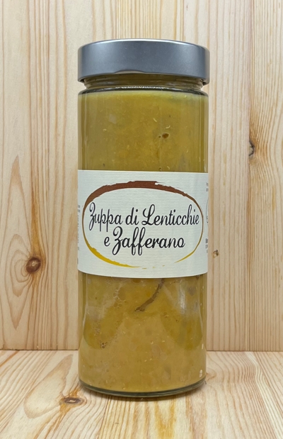 Zuppa di lenticchie e zafferano